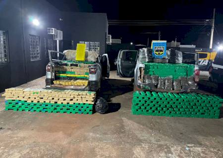 PMR apreende dois veículos com mais de 3 toneladas de maconha em Amambai